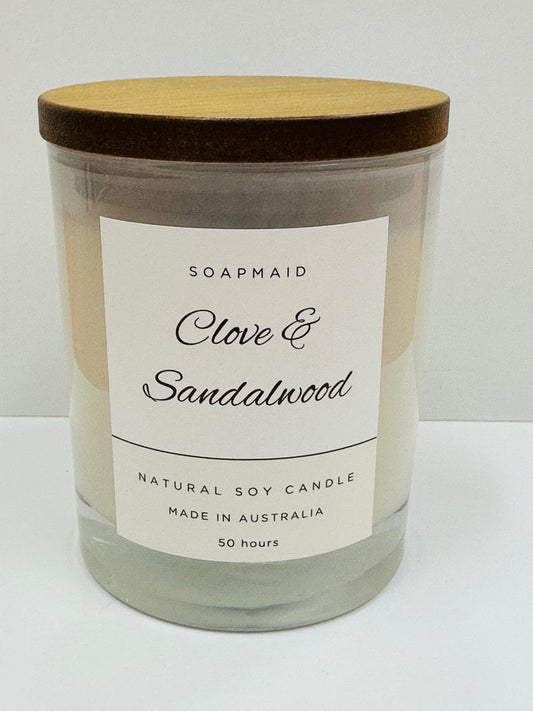 Clove Sandalwood 50hr Candle